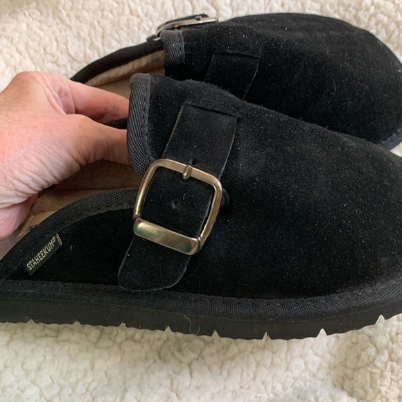 Elegant Black Suede Women's Mules - Picture 3 of 5